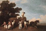 George Stubbs Haymakers oil painting